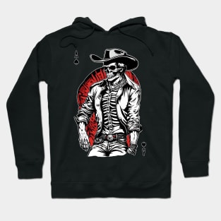 Weird Wild West: Aces High Skeleton Cowboy Hoodie